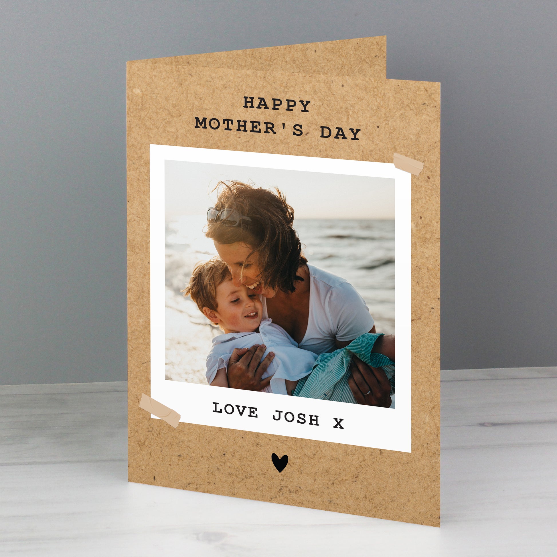 Personalised Rustic Polaroid Photo Upload Card - image 8