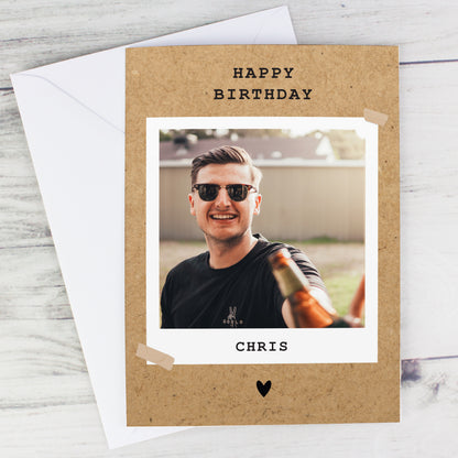 Personalised Rustic Polaroid Photo Upload Card - image 9
