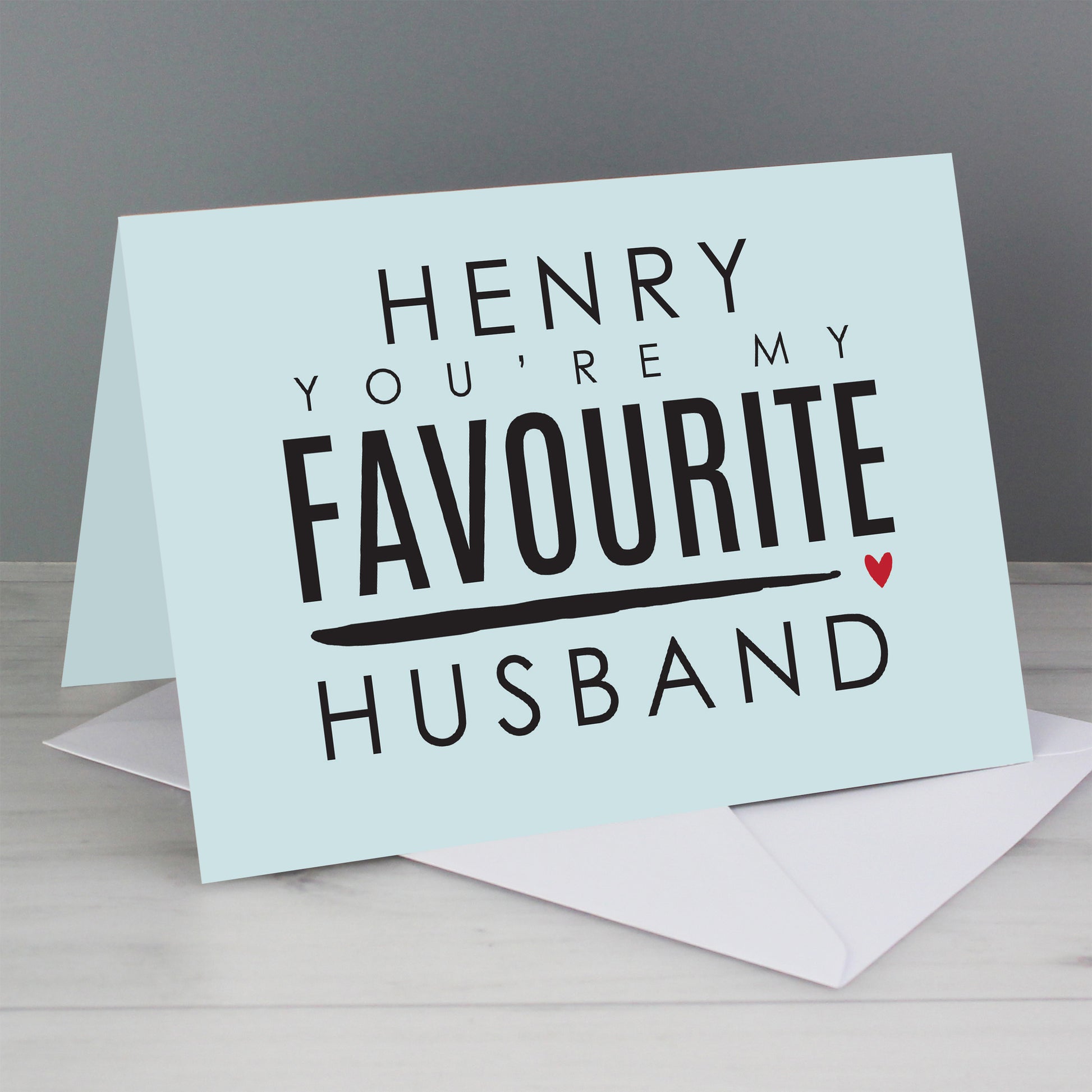 Personalised You're My Favourite Husband Card - image 4