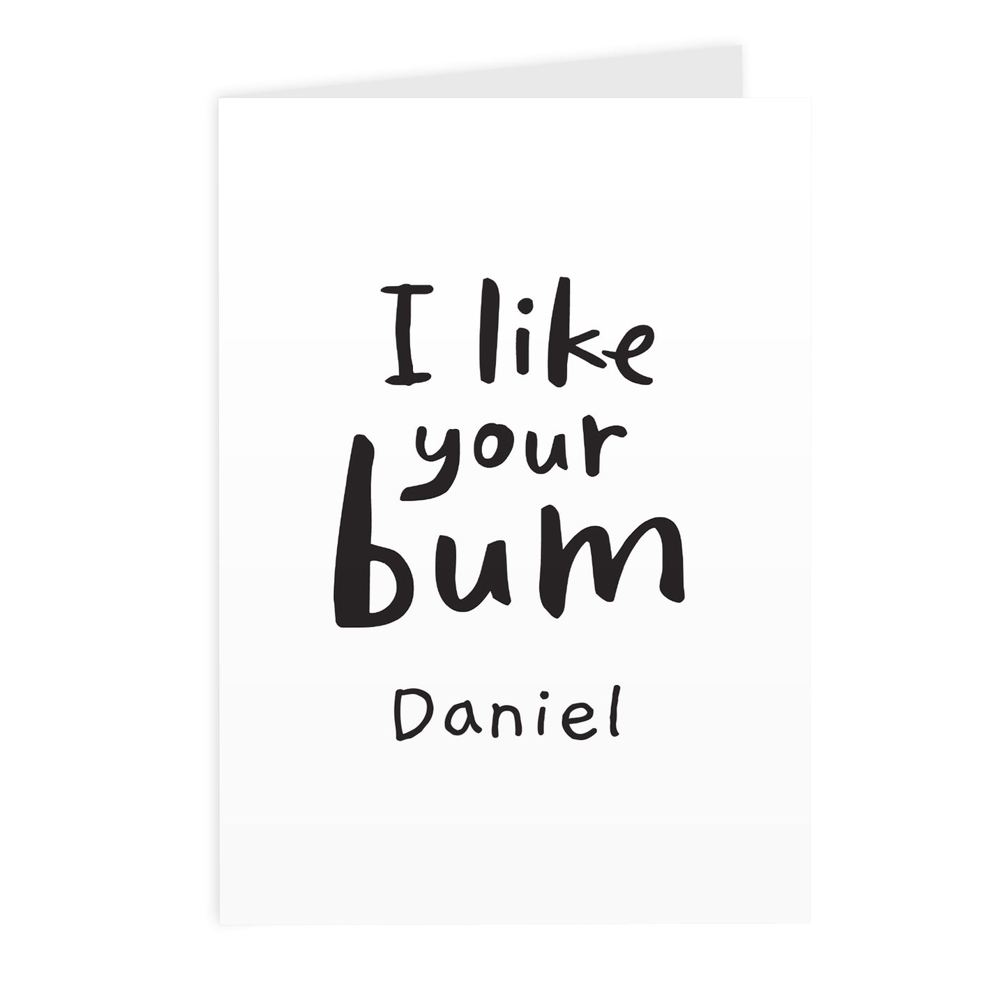 Personalised I Like Your Bum Card - image 2