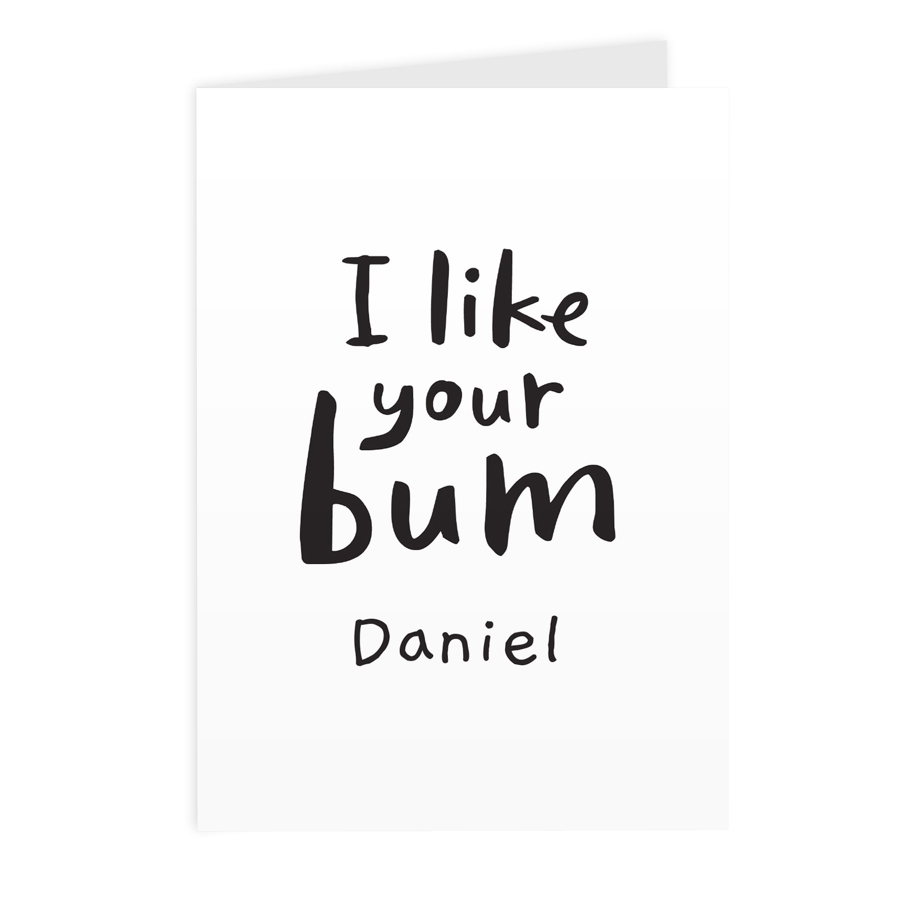 Personalised I Like Your Bum Card - image 2