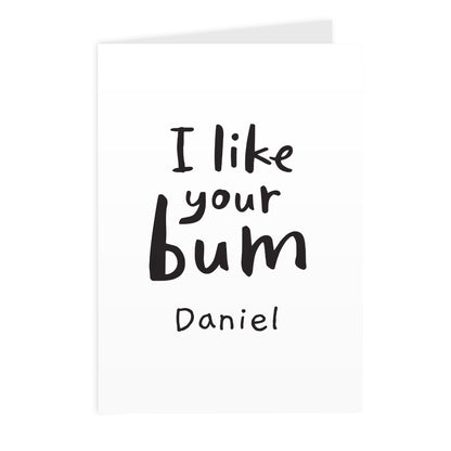 Personalised I Like Your Bum Card - image 2