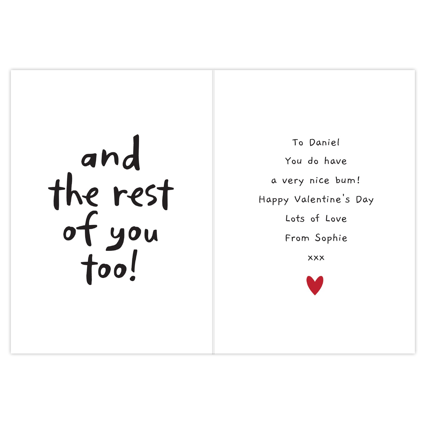Personalised I Like Your Bum Card - image 3