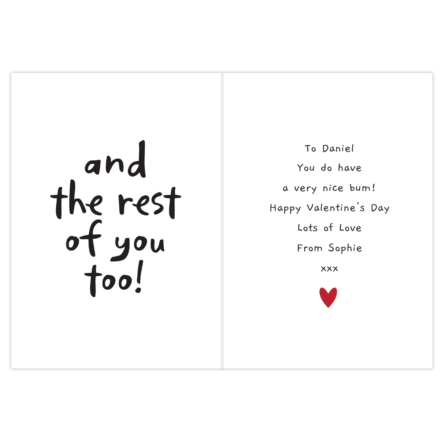 Personalised I Like Your Bum Card - image 3