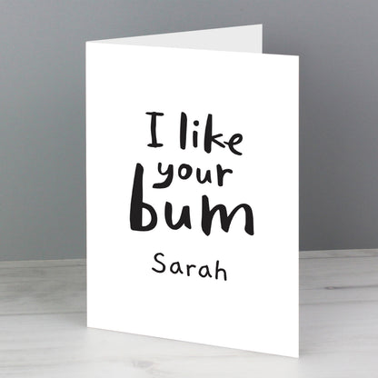 Personalised I Like Your Bum Card - image 4