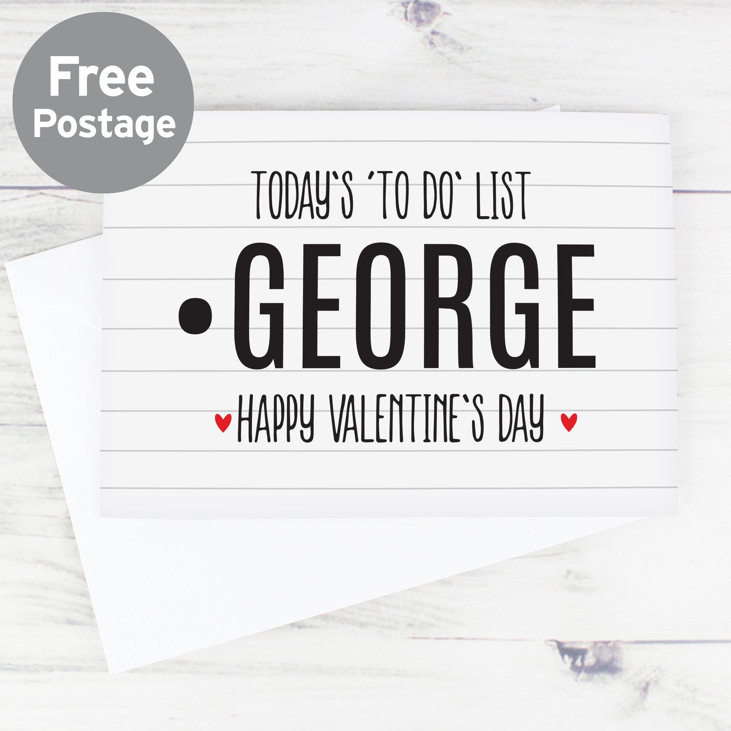 Personalised Naughty 'To Do' List Card from Heartfelt Gifts