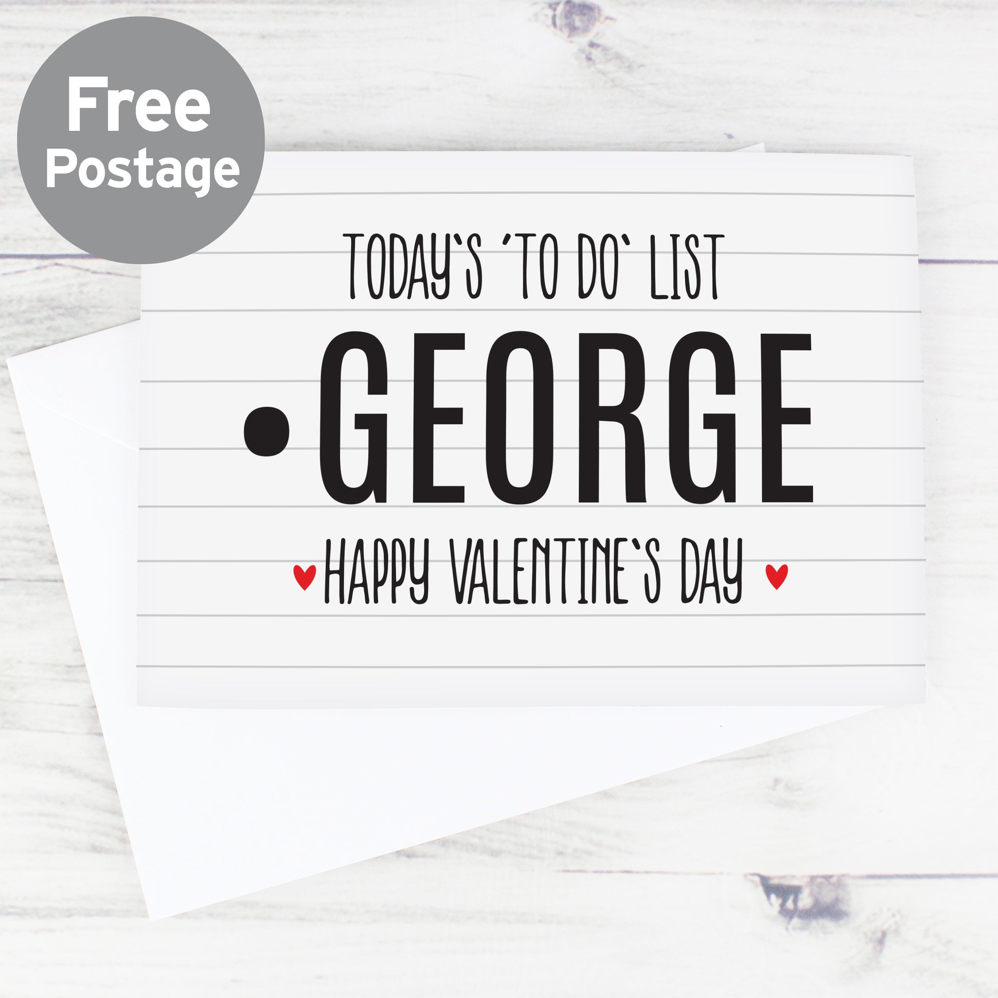 Personalised Naughty 'To Do' List Card from Heartfelt Gifts