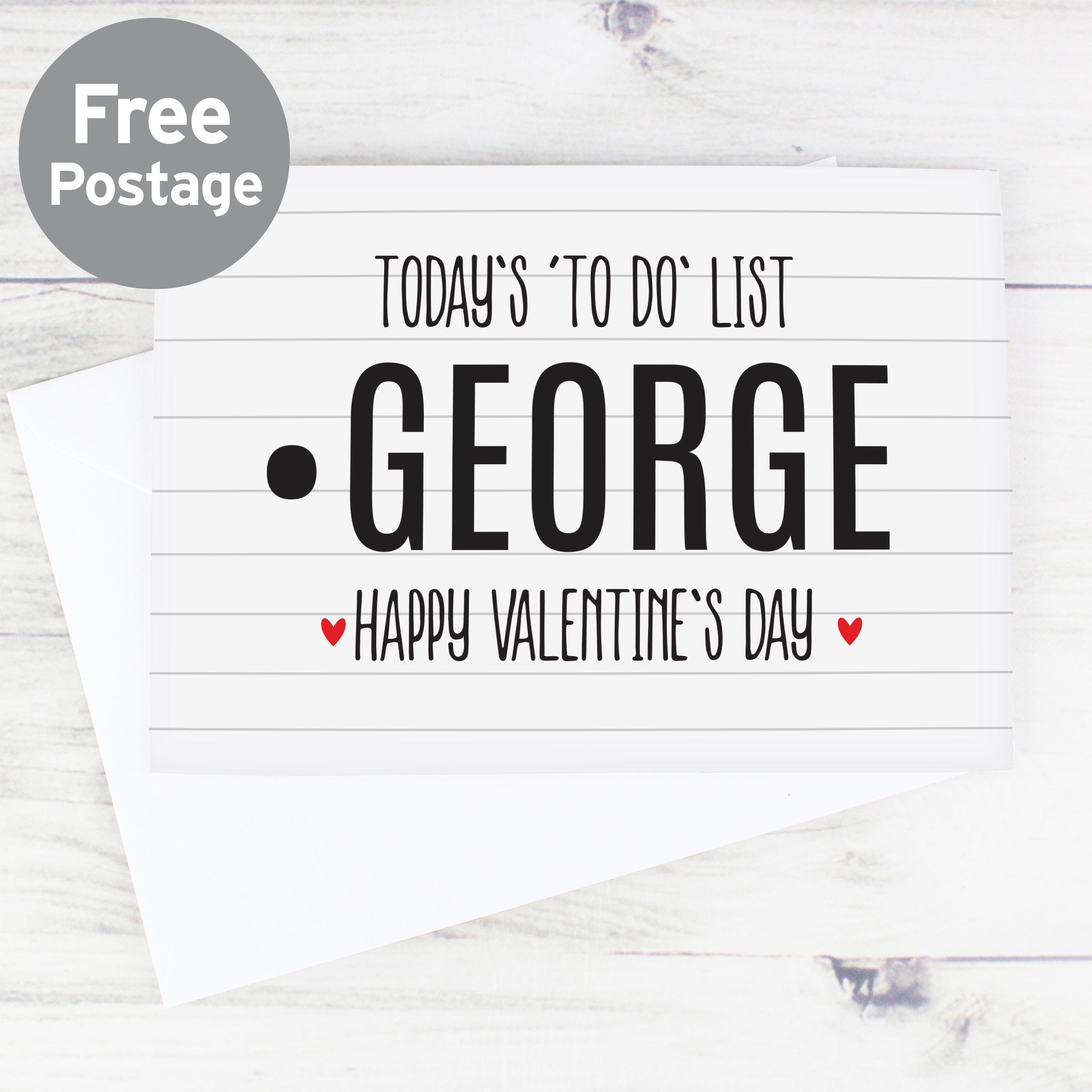 Personalised Naughty 'To Do' List Card from Heartfelt Gifts