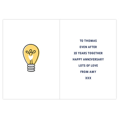 Personalised You Turn Me On Card - image 3