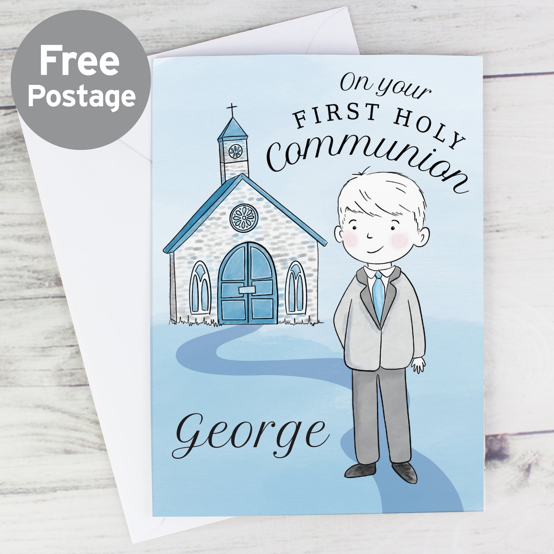 Personalised Boys First Holy Communion Card from Heartfelt Gifts