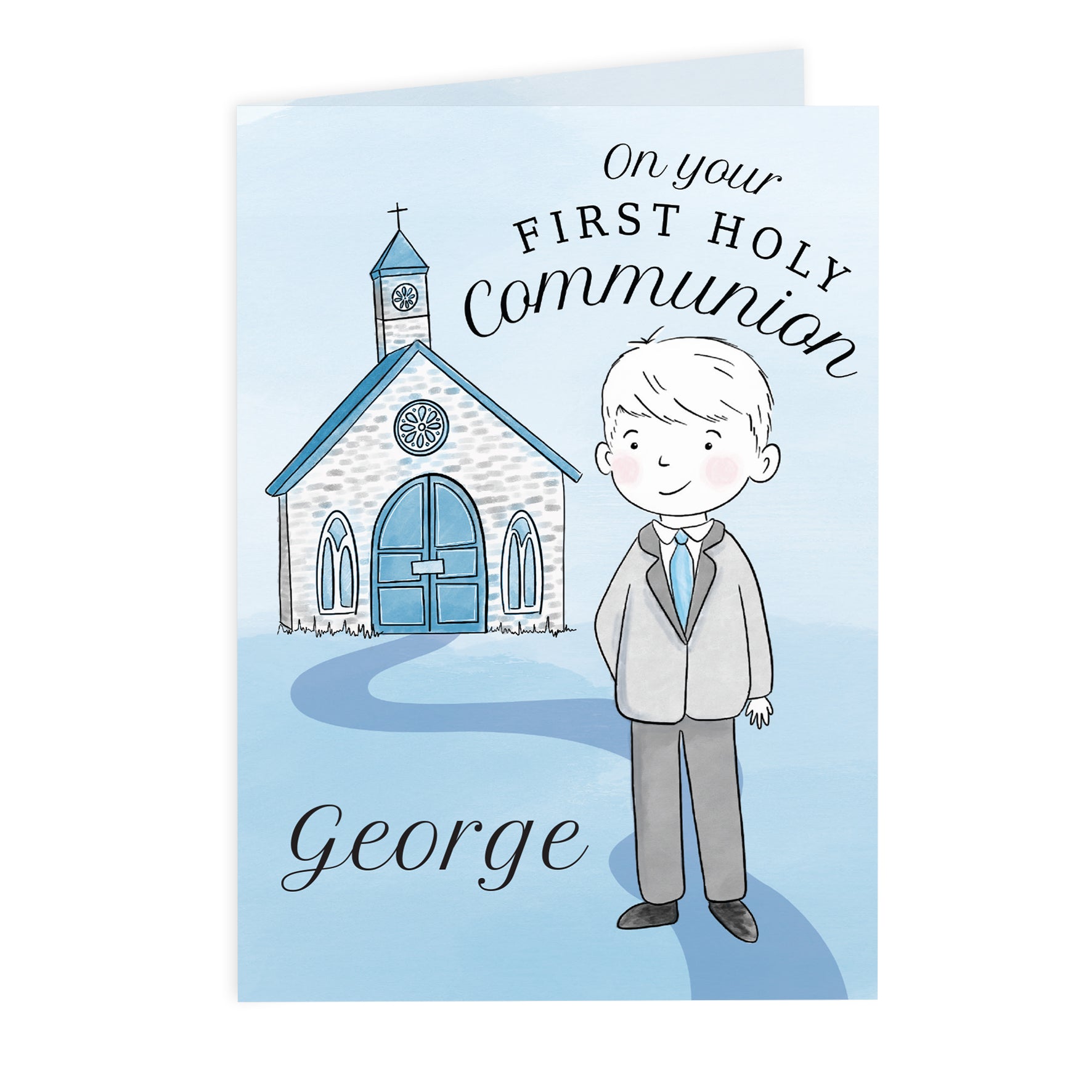 Personalised Boys First Holy Communion Card - image 2