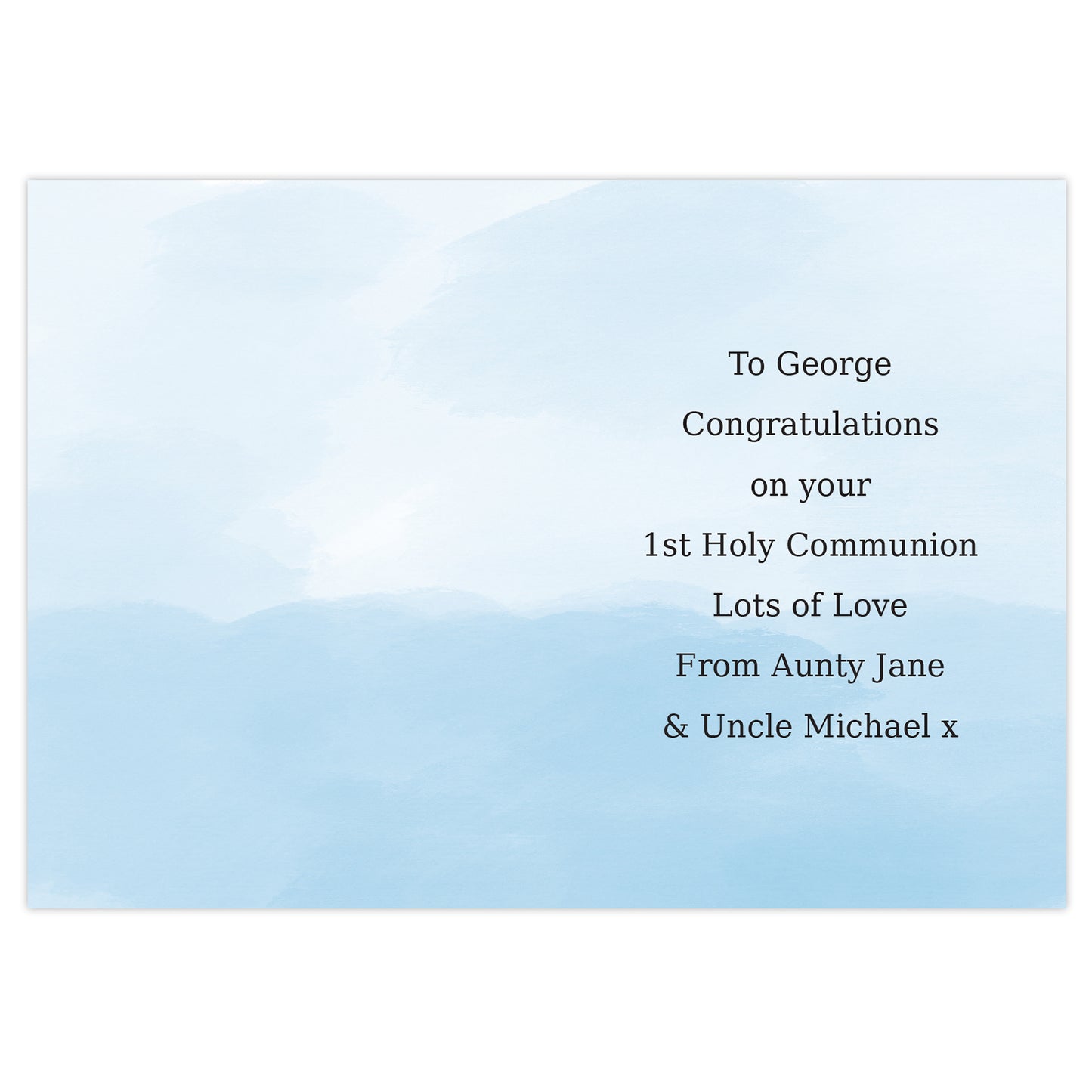 Personalised Boys First Holy Communion Card - image 3