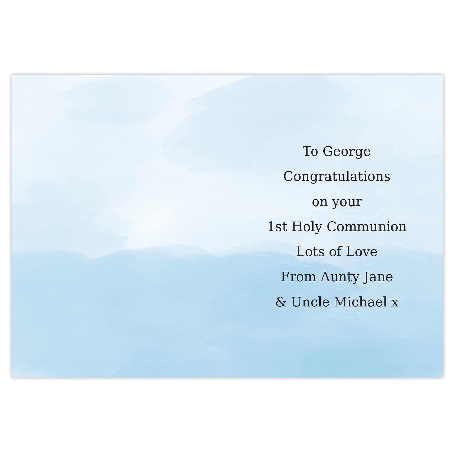 Personalised Boys First Holy Communion Card - image 3
