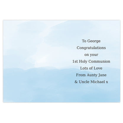 Personalised Boys First Holy Communion Card - image 3