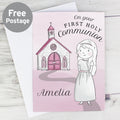 Personalised Girls First Holy Communion Card from Heartfelt Gifts