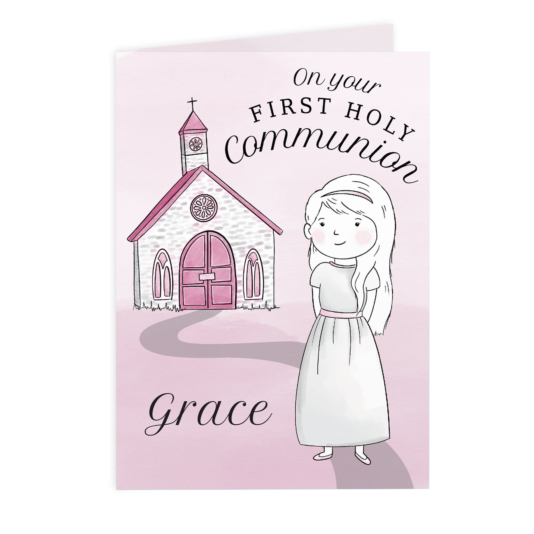 Personalised Girls First Holy Communion Card - image 2