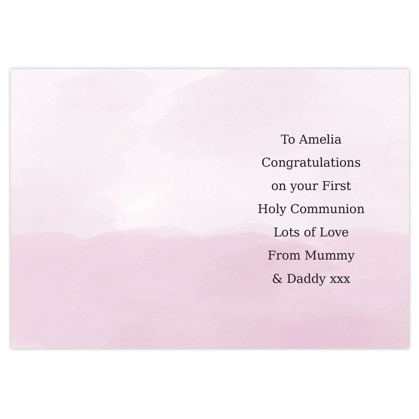 Personalised Girls First Holy Communion Card - image 3