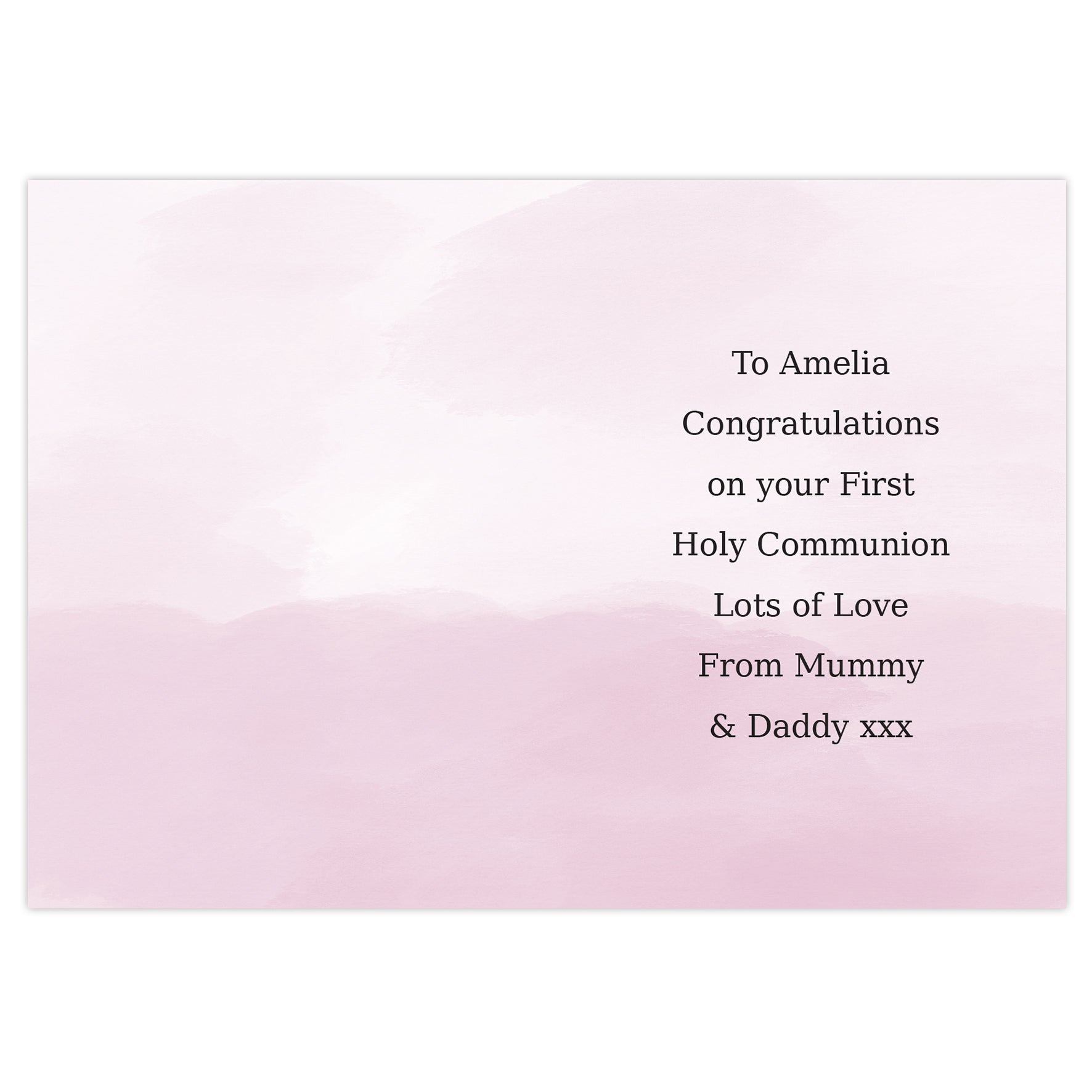Personalised Girls First Holy Communion Card - image 3