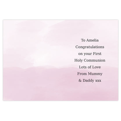 Personalised Girls First Holy Communion Card - image 3