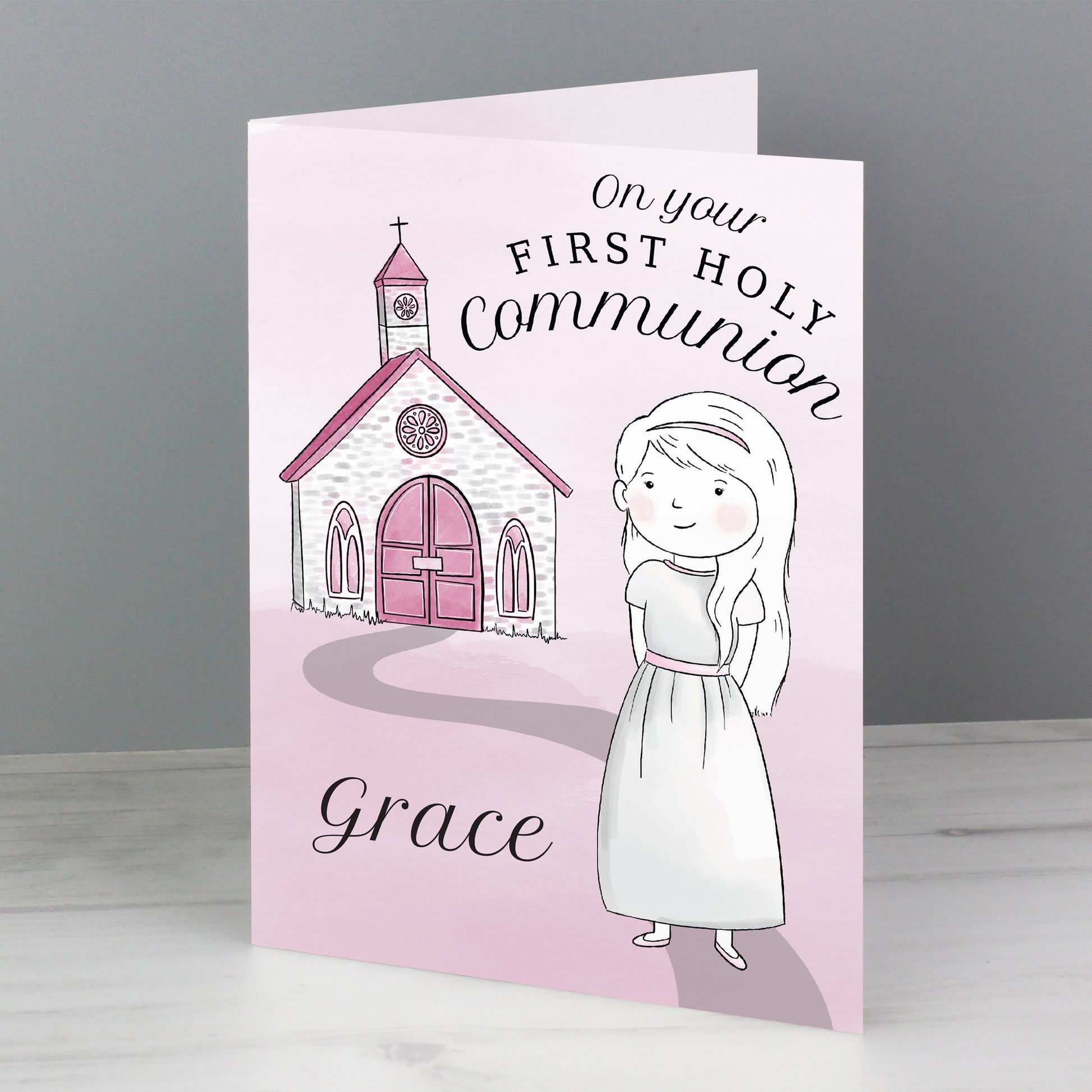Personalised Girls First Holy Communion Card - image 4