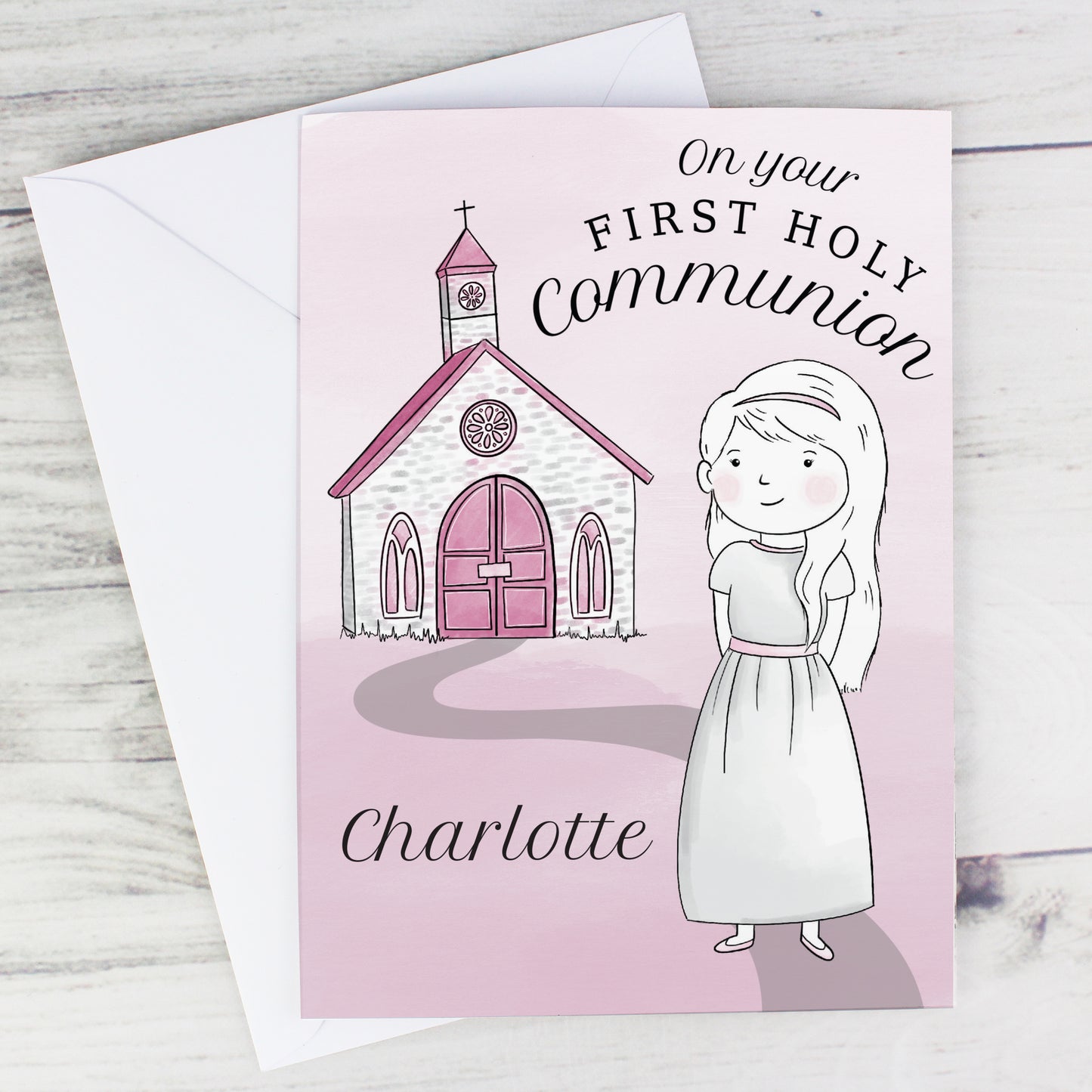 Personalised Girls First Holy Communion Card - image 5