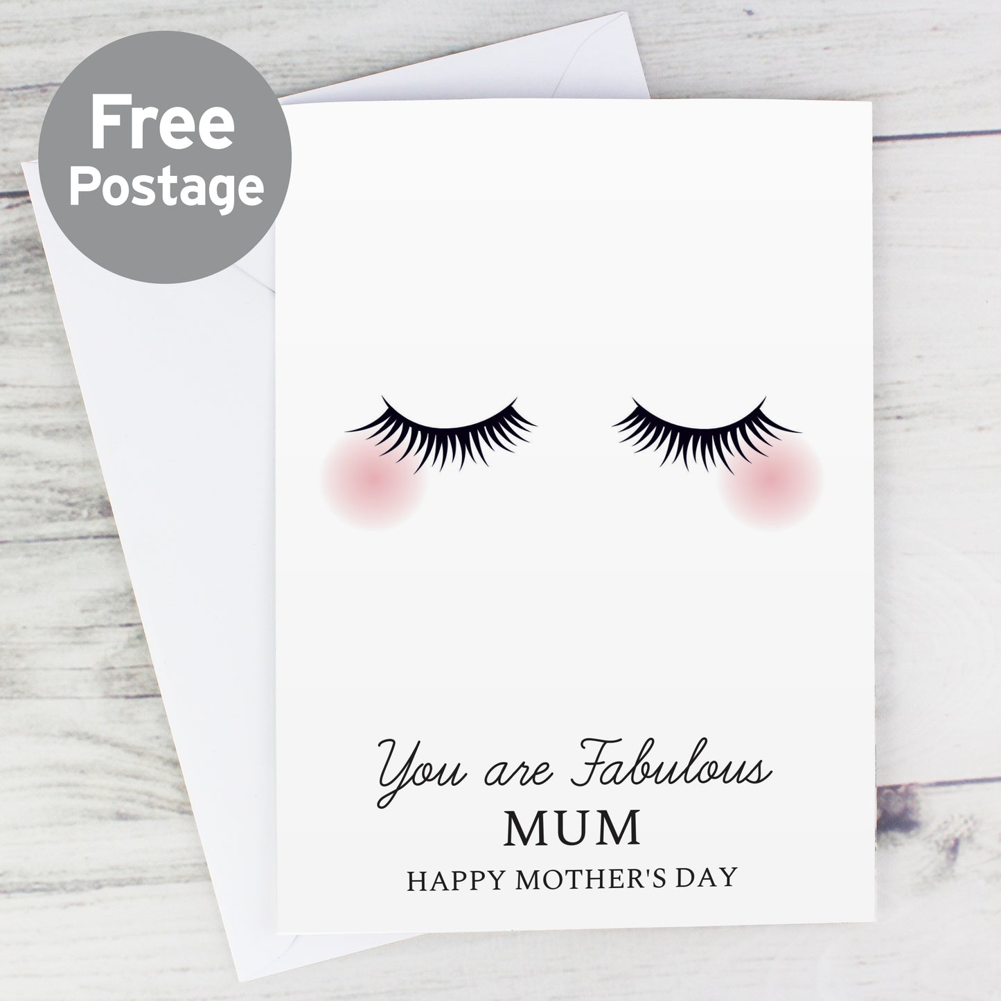Personalised Eyelashes Card from Heartfelt Gifts