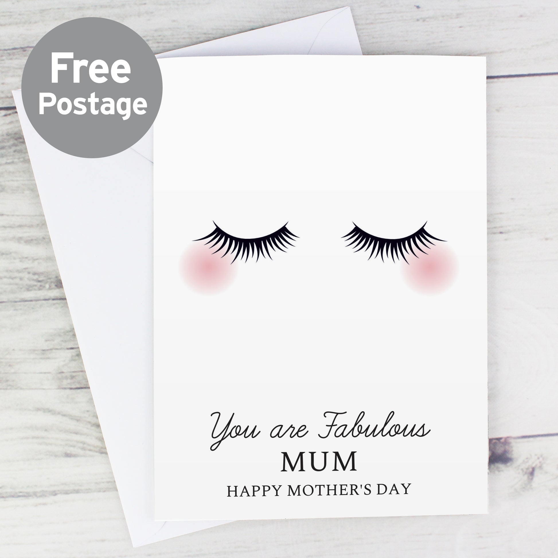 Personalised Eyelashes Card from Heartfelt Gifts