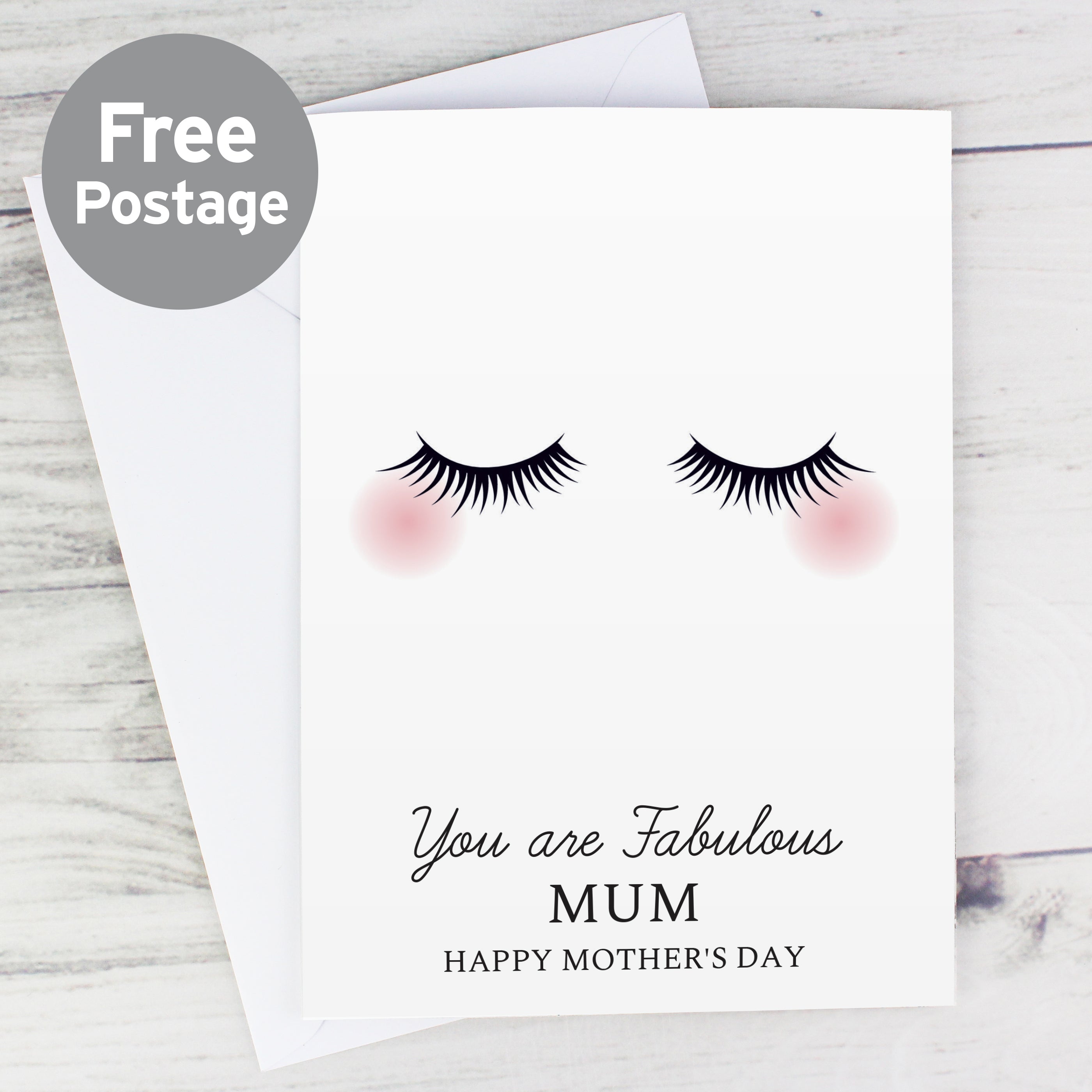 Personalised Eyelashes Card from Heartfelt Gifts