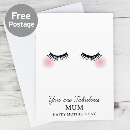 Personalised Eyelashes Card from Heartfelt Gifts