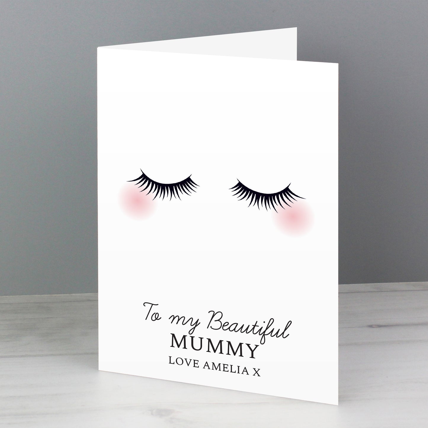 Personalised Eyelashes Card - image 4