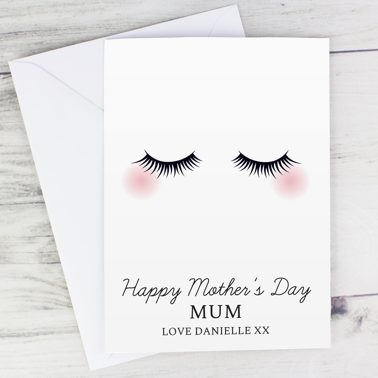 Personalised Eyelashes Card - image 5
