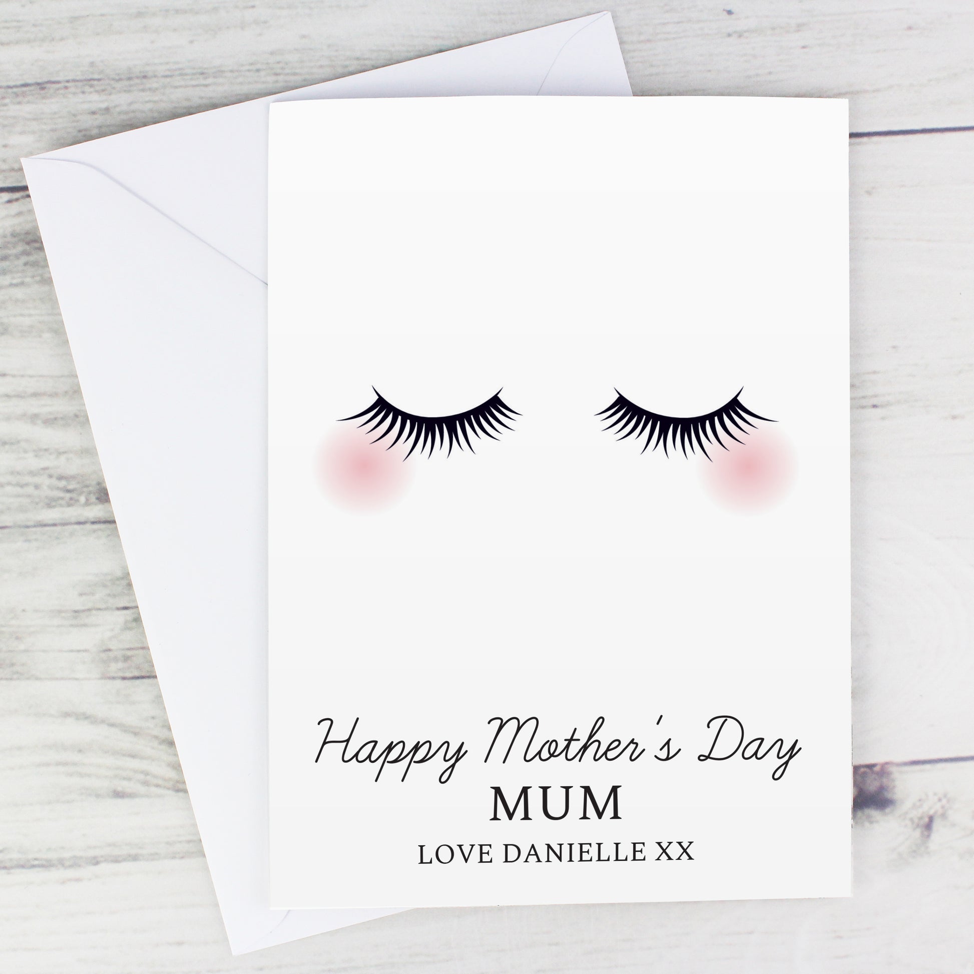 Personalised Eyelashes Card - image 5