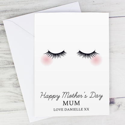 Personalised Eyelashes Card - image 5