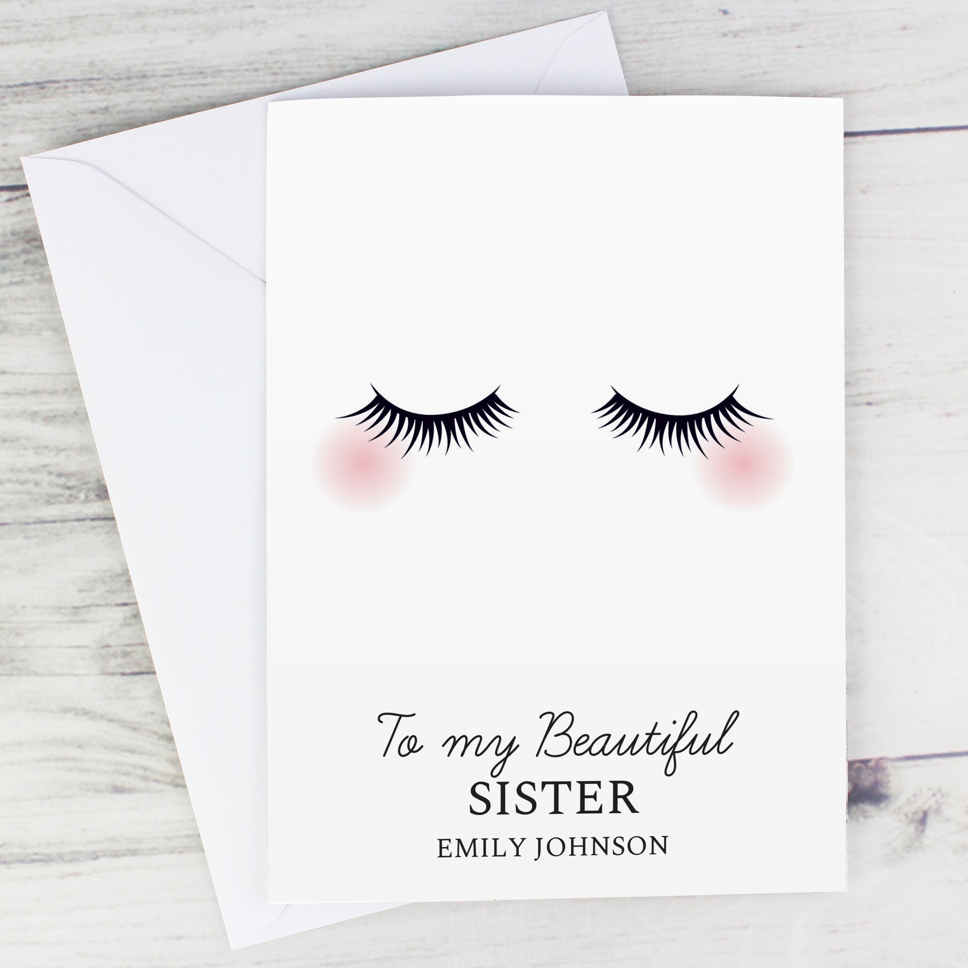 Personalised Eyelashes Card - image 7
