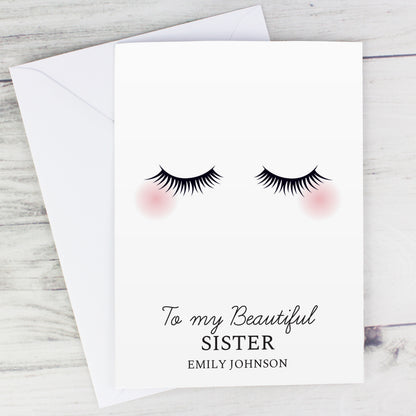 Personalised Eyelashes Card - image 7