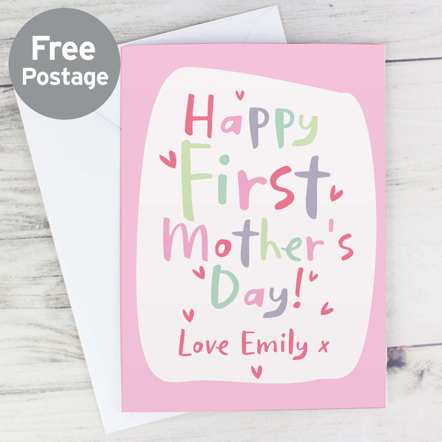 Personalised Happy First Mother's Day Card from Heartfelt Gifts