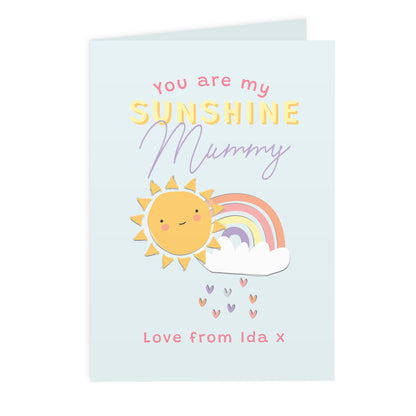 Personalised You Are My Sunshine Card - image 2
