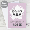Personalised To My Bonus Mum Card from Heartfelt Gifts