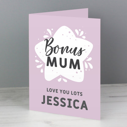 Personalised To My Bonus Mum Card - image 4