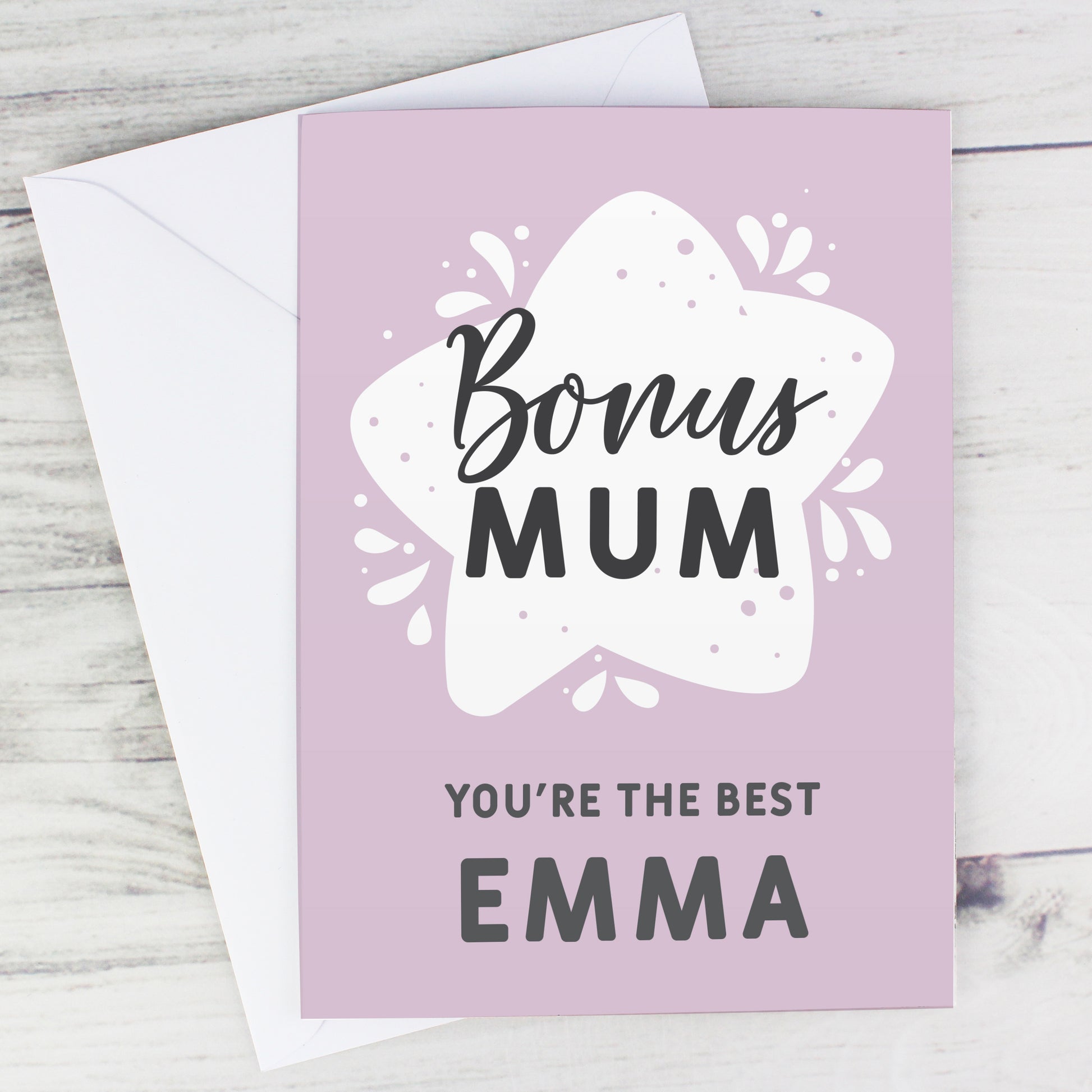 Personalised To My Bonus Mum Card - image 5