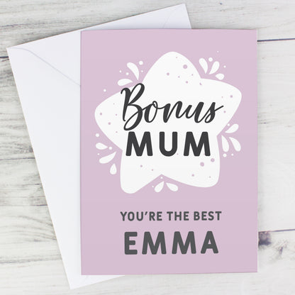 Personalised To My Bonus Mum Card - image 5