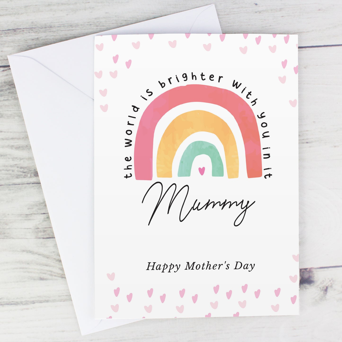 Personalised You Make The World Brighter Rainbow Card - image 4