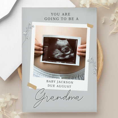 Personalised Grey Snapshot Photo Upload Greeting Card from Heartfelt Gifts