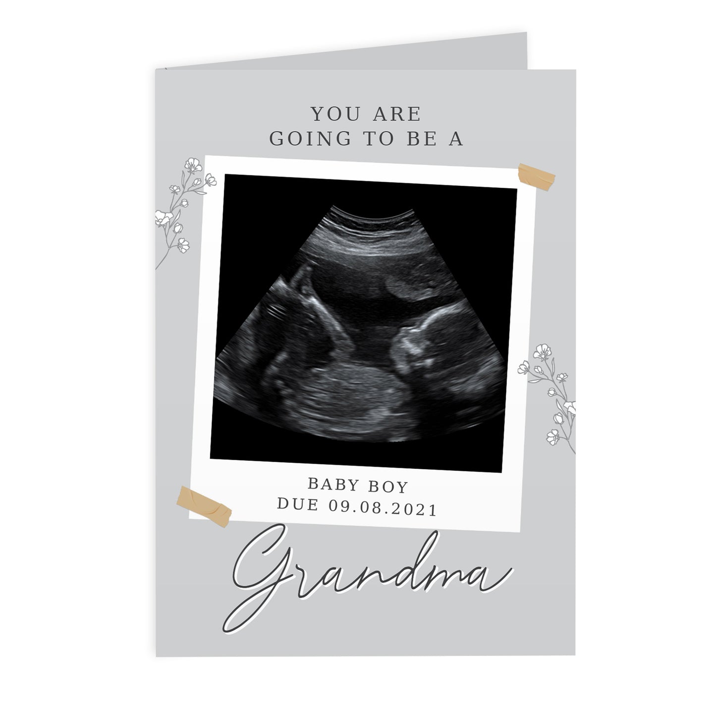 Personalised Grey Snapshot Photo Upload Greeting Card - image 5