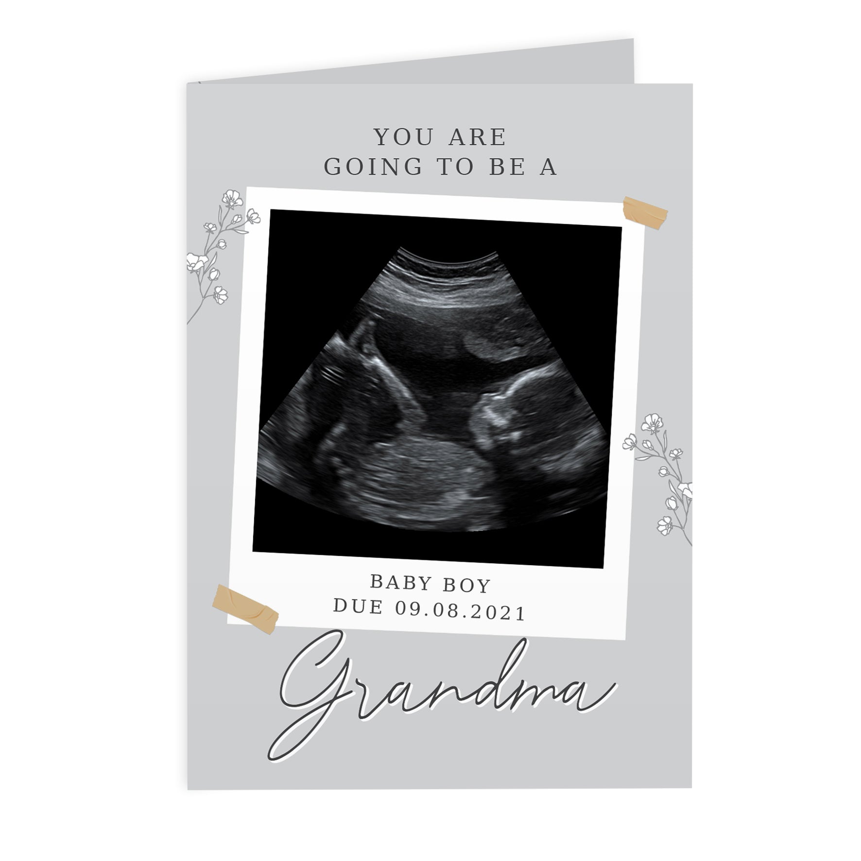 Personalised Grey Snapshot Photo Upload Greeting Card - image 5