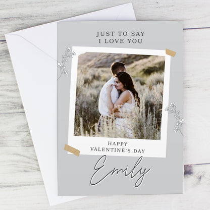 Personalised Grey Snapshot Photo Upload Greeting Card - image 6