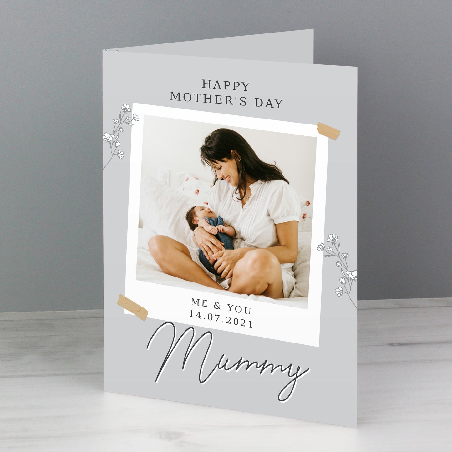 Personalised Grey Snapshot Photo Upload Greeting Card - image 7