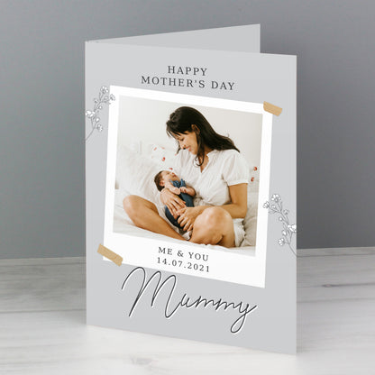Personalised Grey Snapshot Photo Upload Greeting Card - image 7