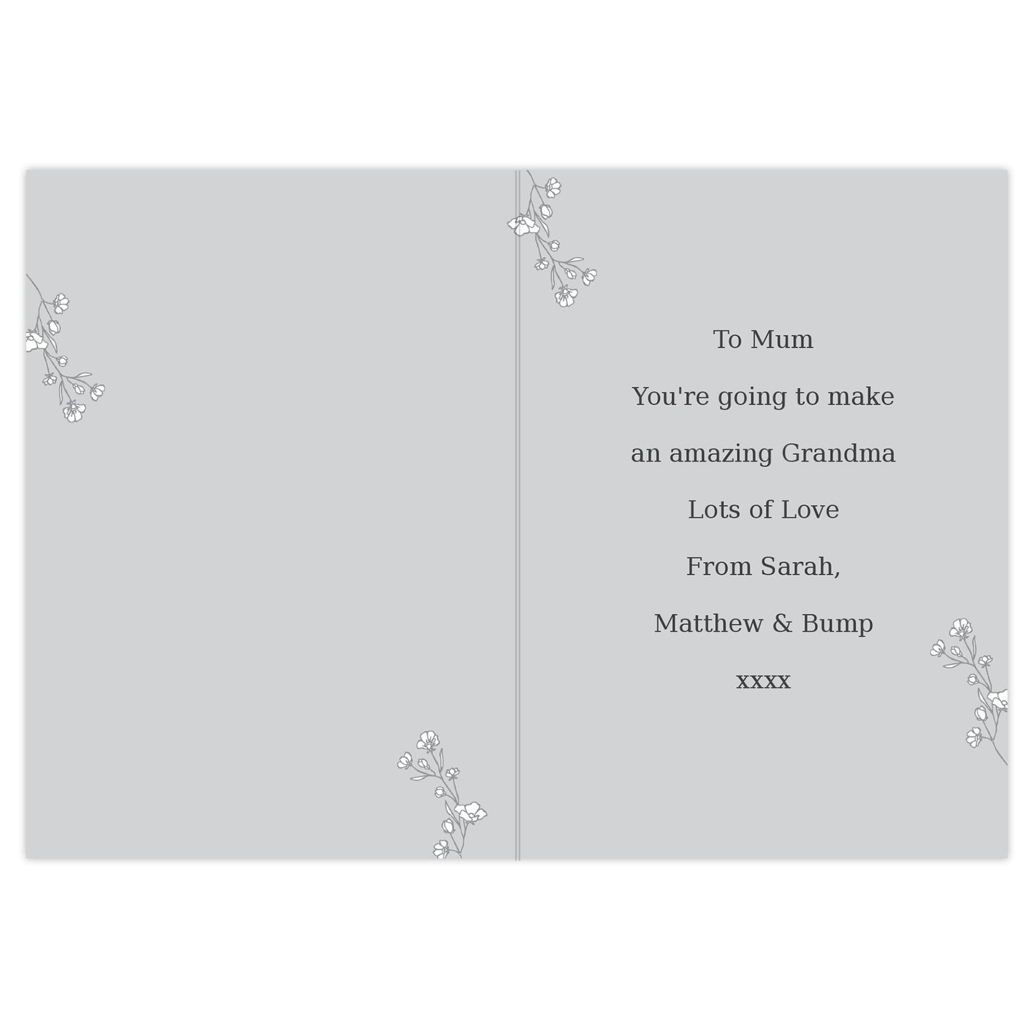 Personalised Grey Snapshot Photo Upload Greeting Card - image 8