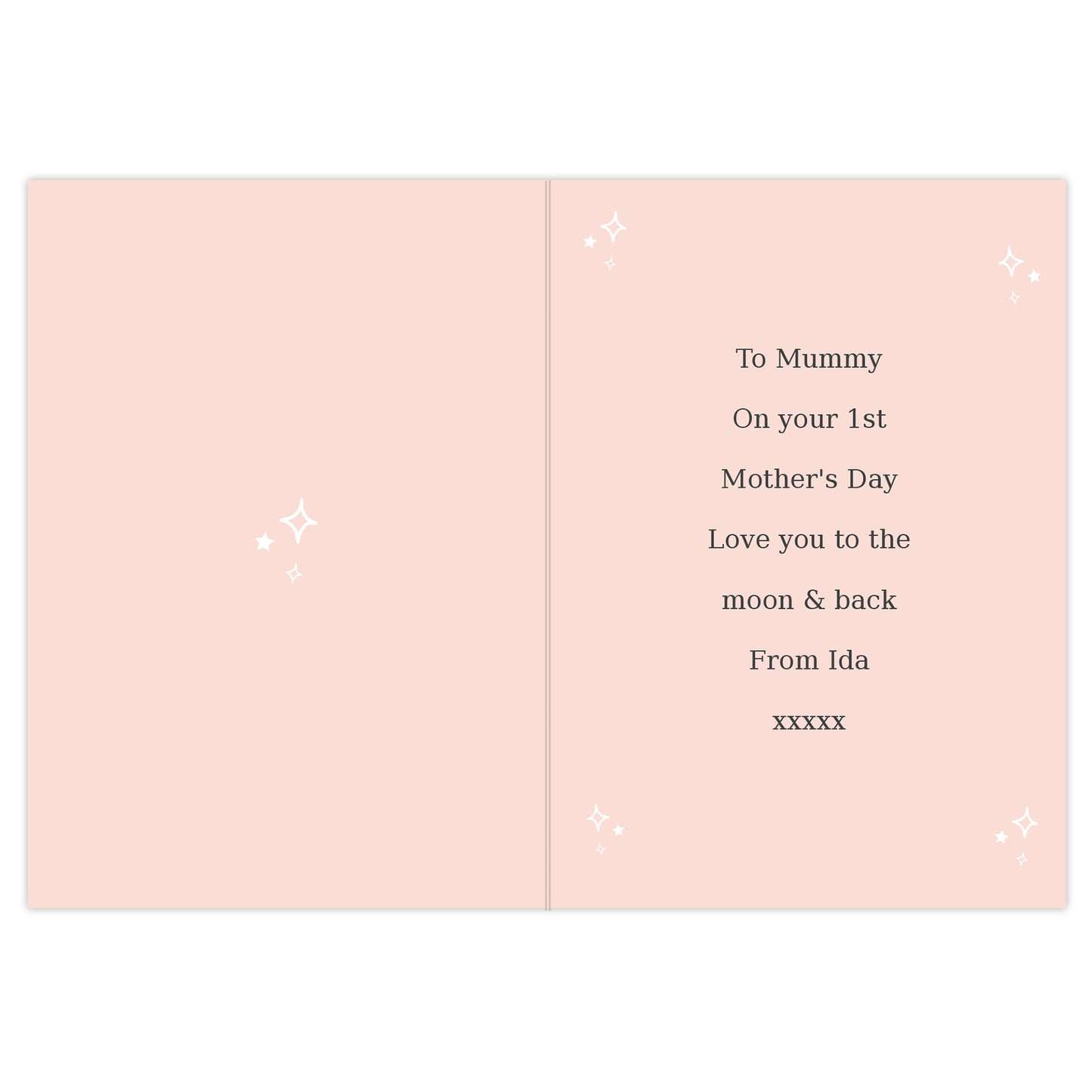 Personalised Pink Wreath Photo Upload Greeting Card - image 6
